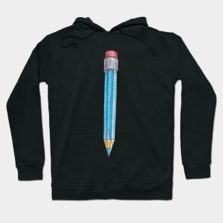 blue pencil Hoodie